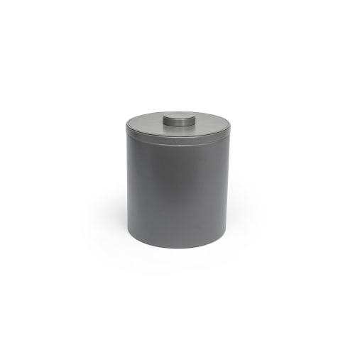 London Ice Bucket 3.5 Quart Round, Smoke with Smoke Lid